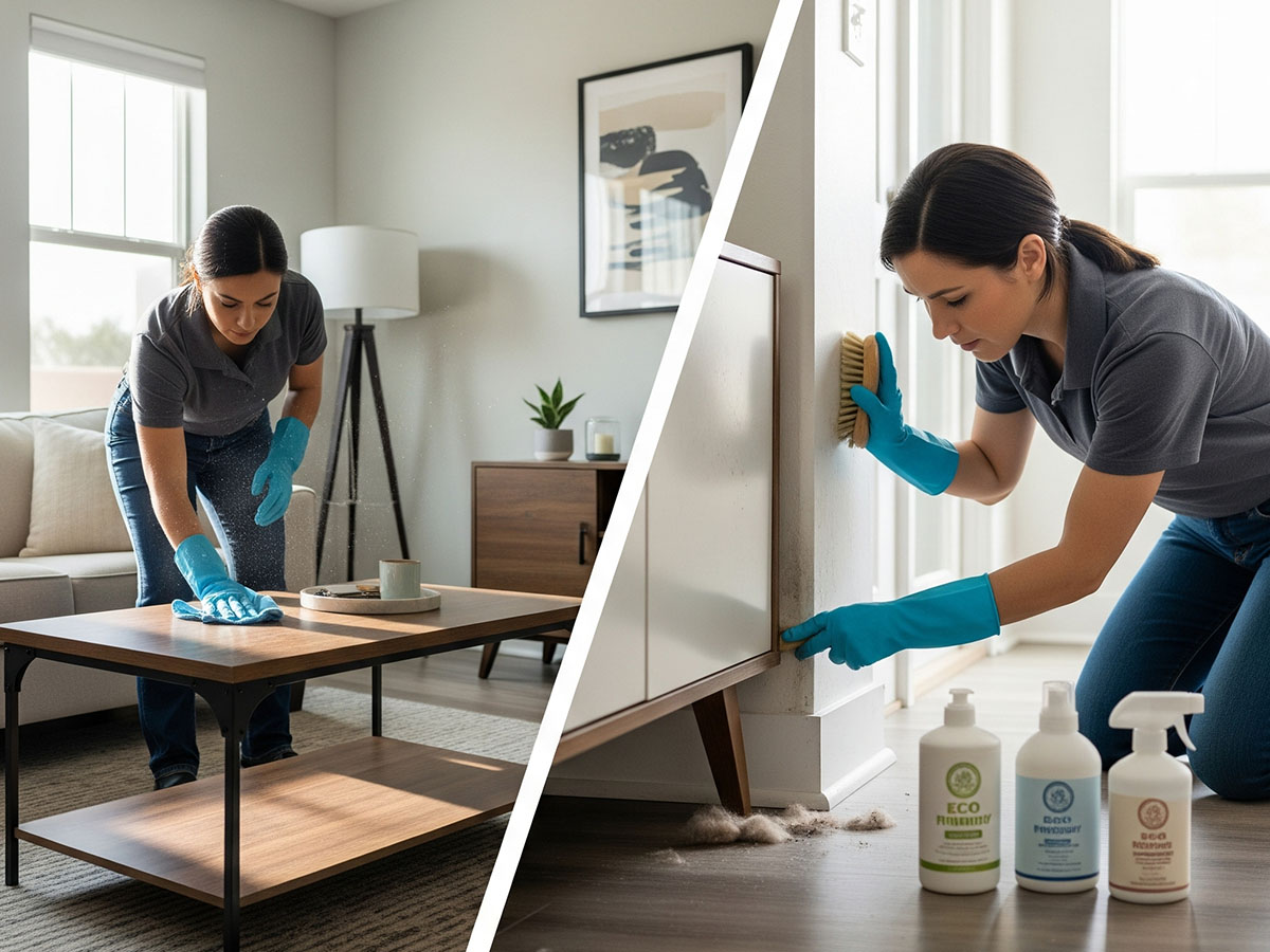 difference between standard cleaning and deep cleaning