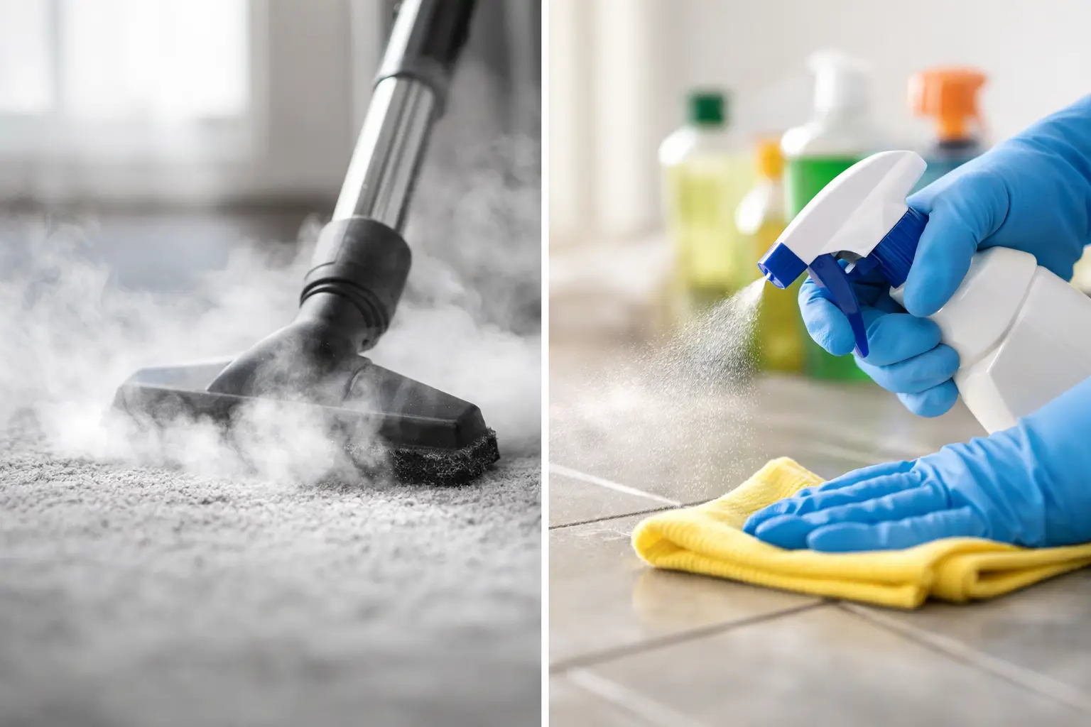 Steam Cleaning vs Chemical Cleaning Compared