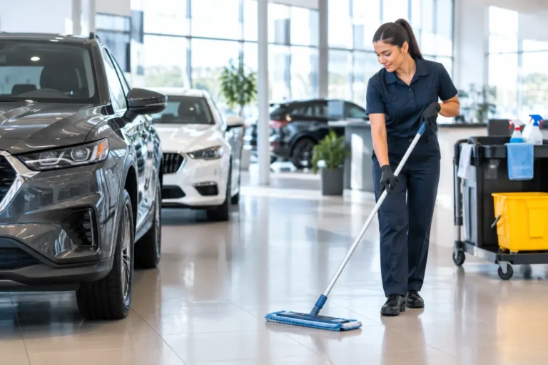 Janitorial Services for Car Dealerships, Safely