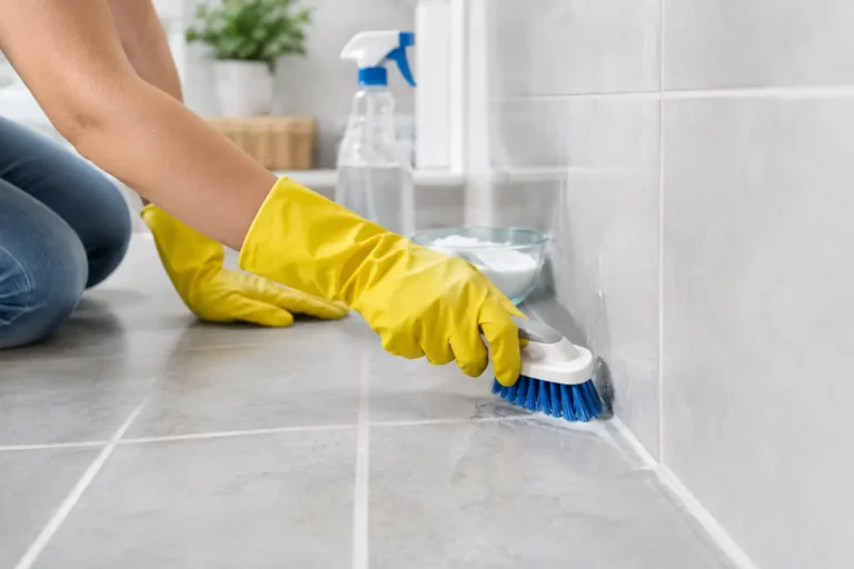 How to Clean Bathroom Grout Safely at Home